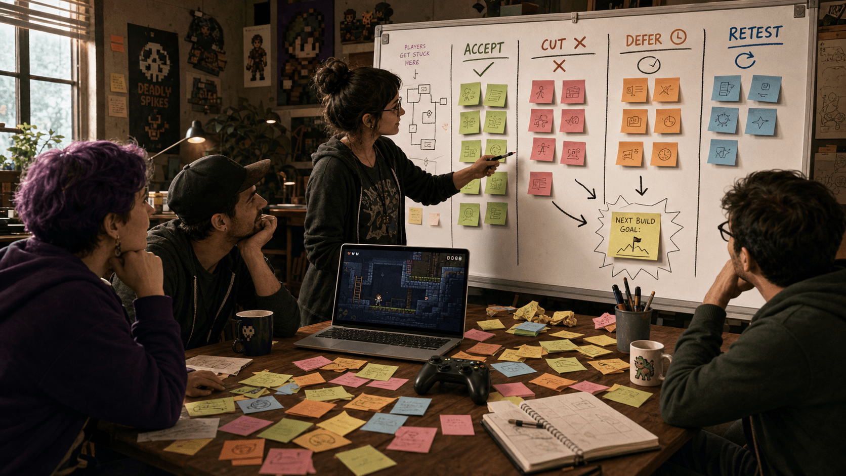How to Run a Playtest Feedback Meeting Without Letting Notes Become Scope Creep