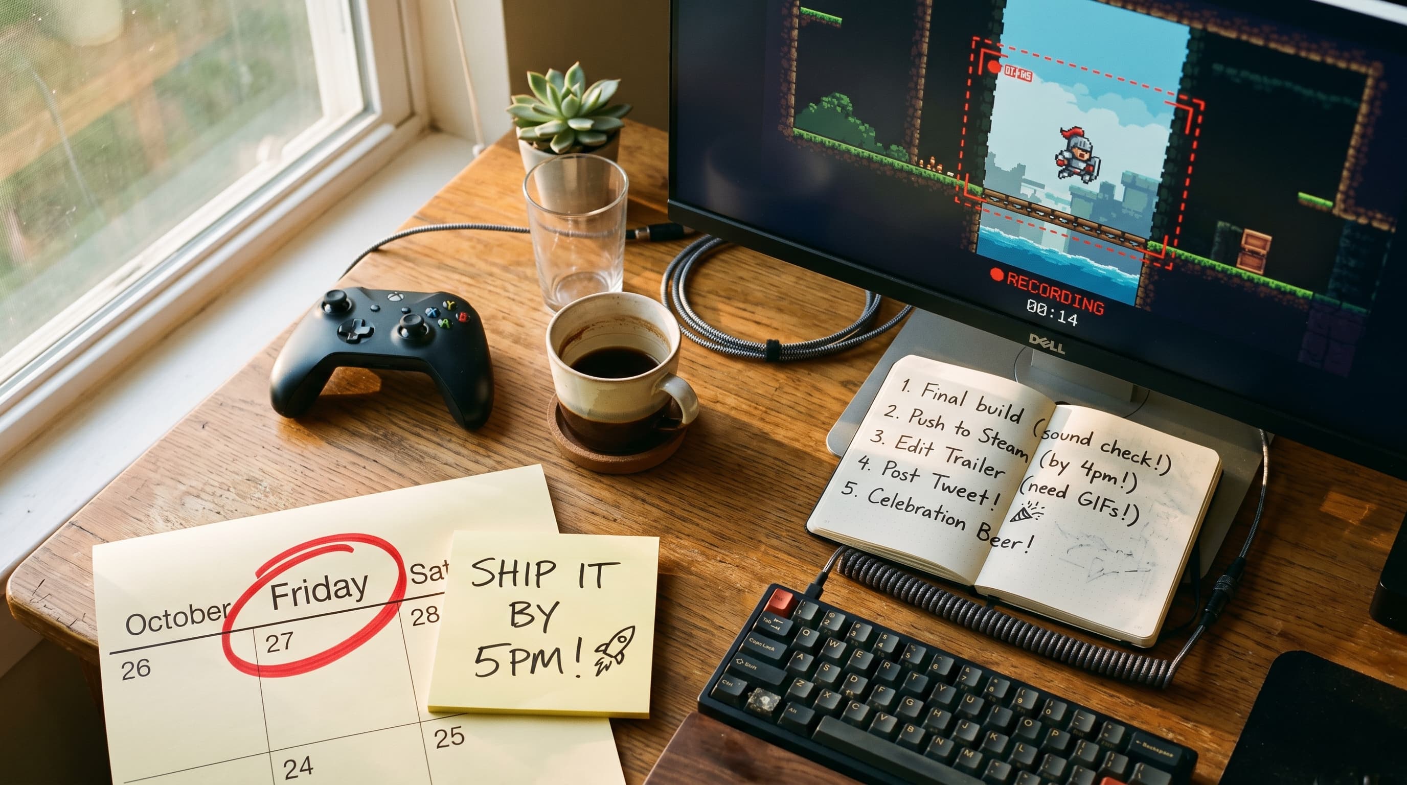 The Ship-It Friday Ritual: How to Run a Weekly Demo That Forces Your Indie Game Forward